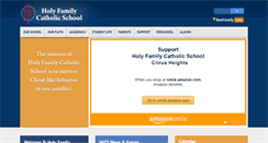 Desktop Screenshot of holyfamilyca.org